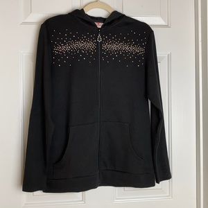 Quacker Factory Embellished Waffle Knit Jacket